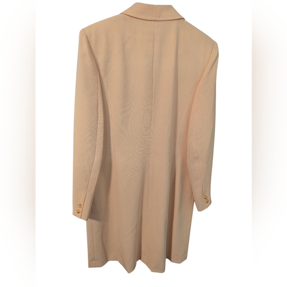 Vintage Bergamo,Butter Yellow Blazer Dress Size 8 - Picture 2 of 3